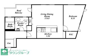 ミリアレジデンス乃木坂の物件間取画像